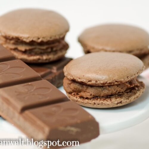 Schokoladenmacarons | Rezept | Schokoladenganache - Foodblog Topfgartenwelt