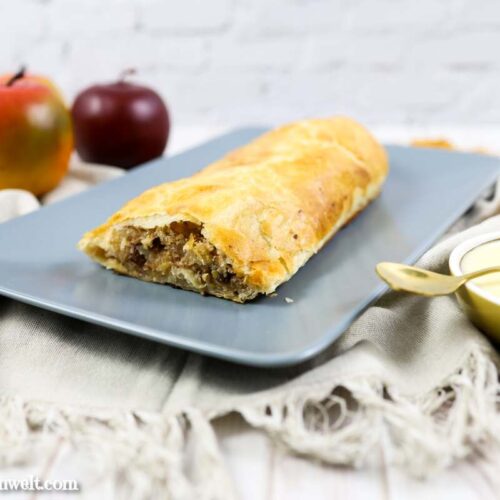 Omas schneller Apfelstrudel mit Blätterteig - Foodblog Topfgartenwelt