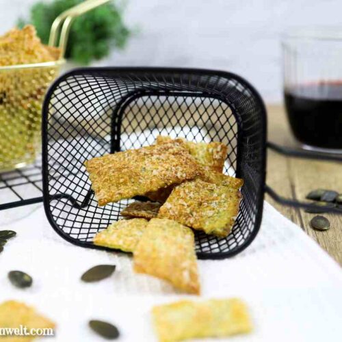 Käsecracker | herzhafte Kekse zum Wein - Foodblog Topfgartenwelt