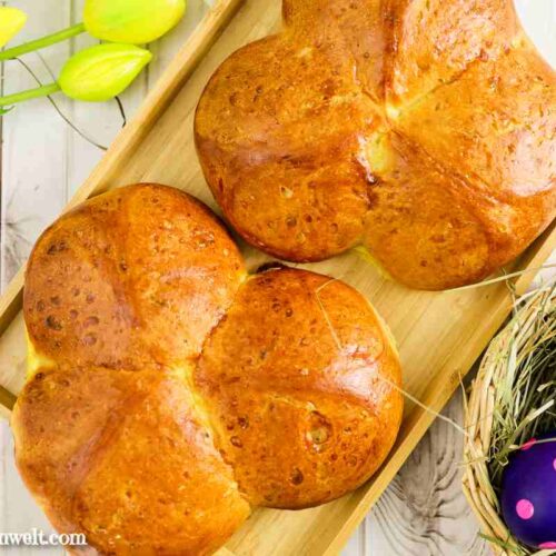 Osterpinze mit Trockengerm - flaumig und saftig - Foodblog Topfgartenwelt