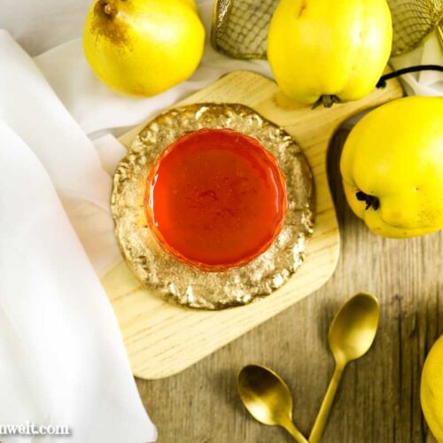 Quittengelee nach Omas Rezept aus Saft - Foodblog Topfgartenwelt