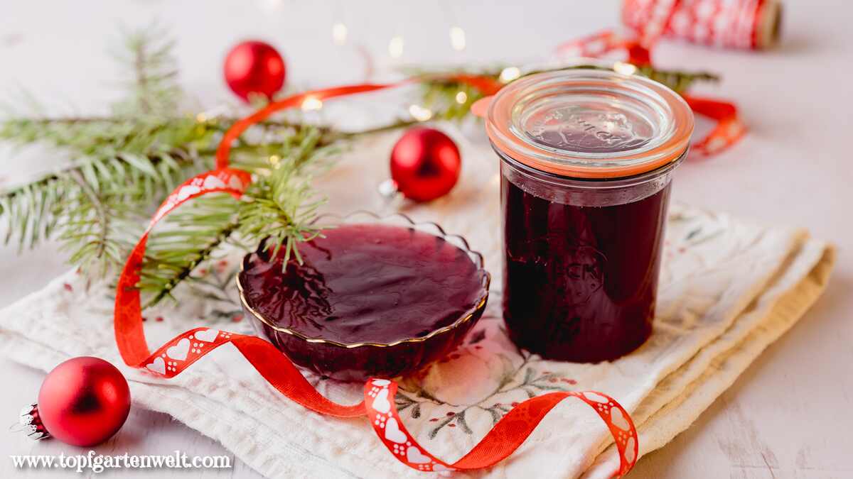 Weihnachtliches Glühweingelee für Genießer