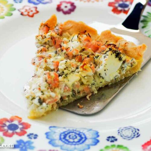 Quiche mit Räucherlachs aus Nordische Sehnsuchtsküche - Foodblog Topfgartenwelt