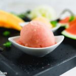 Melonensorbet aus der Eismaschine - Foodblog Topfgartenwelt